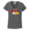 Ladies Heavy Cotton ™ 100% Cotton V Neck T Shirt Thumbnail