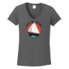 Ladies Heavy Cotton ™ 100% Cotton V Neck T Shirt Thumbnail