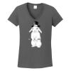 Ladies Heavy Cotton ™ 100% Cotton V Neck T Shirt Thumbnail