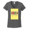 Ladies Heavy Cotton ™ 100% Cotton V Neck T Shirt Thumbnail