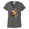 Ladies Heavy Cotton ™ 100% Cotton V Neck T Shirt Thumbnail