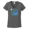 Ladies Heavy Cotton ™ 100% Cotton V Neck T Shirt Thumbnail