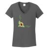 Ladies Heavy Cotton ™ 100% Cotton V Neck T Shirt Thumbnail