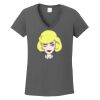 Ladies Heavy Cotton ™ 100% Cotton V Neck T Shirt Thumbnail