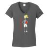 Ladies Heavy Cotton ™ 100% Cotton V Neck T Shirt Thumbnail