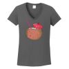 Ladies Heavy Cotton ™ 100% Cotton V Neck T Shirt Thumbnail