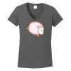 Ladies Heavy Cotton ™ 100% Cotton V Neck T Shirt Thumbnail