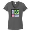 Ladies Heavy Cotton ™ 100% Cotton V Neck T Shirt Thumbnail