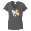 Ladies Heavy Cotton ™ 100% Cotton V Neck T Shirt Thumbnail