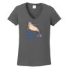 Ladies Heavy Cotton ™ 100% Cotton V Neck T Shirt Thumbnail