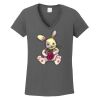 Ladies Heavy Cotton ™ 100% Cotton V Neck T Shirt Thumbnail