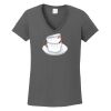 Ladies Heavy Cotton ™ 100% Cotton V Neck T Shirt Thumbnail