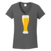 Ladies Heavy Cotton ™ 100% Cotton V Neck T Shirt Thumbnail