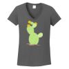 Ladies Heavy Cotton ™ 100% Cotton V Neck T Shirt Thumbnail