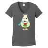 Ladies Heavy Cotton ™ 100% Cotton V Neck T Shirt Thumbnail