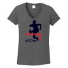 Ladies Heavy Cotton ™ 100% Cotton V Neck T Shirt Thumbnail
