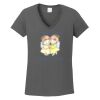 Ladies Heavy Cotton ™ 100% Cotton V Neck T Shirt Thumbnail