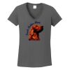 Ladies Heavy Cotton ™ 100% Cotton V Neck T Shirt Thumbnail