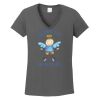 Ladies Heavy Cotton ™ 100% Cotton V Neck T Shirt Thumbnail