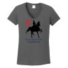 Ladies Heavy Cotton ™ 100% Cotton V Neck T Shirt Thumbnail