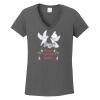 Ladies Heavy Cotton ™ 100% Cotton V Neck T Shirt Thumbnail