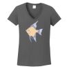 Ladies Heavy Cotton ™ 100% Cotton V Neck T Shirt Thumbnail