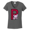 Ladies Heavy Cotton ™ 100% Cotton V Neck T Shirt Thumbnail