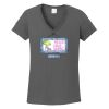 Ladies Heavy Cotton ™ 100% Cotton V Neck T Shirt Thumbnail