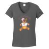 Ladies Heavy Cotton ™ 100% Cotton V Neck T Shirt Thumbnail
