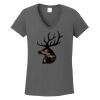 Ladies Heavy Cotton ™ 100% Cotton V Neck T Shirt Thumbnail