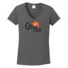 Ladies Heavy Cotton ™ 100% Cotton V Neck T Shirt Thumbnail