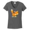 Ladies Heavy Cotton ™ 100% Cotton V Neck T Shirt Thumbnail