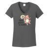 Ladies Heavy Cotton ™ 100% Cotton V Neck T Shirt Thumbnail