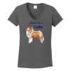 Ladies Heavy Cotton ™ 100% Cotton V Neck T Shirt Thumbnail