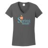 Ladies Heavy Cotton ™ 100% Cotton V Neck T Shirt Thumbnail