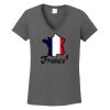 Ladies Heavy Cotton ™ 100% Cotton V Neck T Shirt Thumbnail