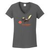 Ladies Heavy Cotton ™ 100% Cotton V Neck T Shirt Thumbnail