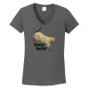 Ladies Heavy Cotton ™ 100% Cotton V Neck T Shirt Thumbnail