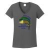 Ladies Heavy Cotton ™ 100% Cotton V Neck T Shirt Thumbnail