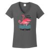 Ladies Heavy Cotton ™ 100% Cotton V Neck T Shirt Thumbnail