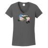Ladies Heavy Cotton ™ 100% Cotton V Neck T Shirt Thumbnail