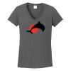 Ladies Heavy Cotton ™ 100% Cotton V Neck T Shirt Thumbnail