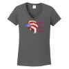 Ladies Heavy Cotton ™ 100% Cotton V Neck T Shirt Thumbnail