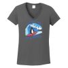 Ladies Heavy Cotton ™ 100% Cotton V Neck T Shirt Thumbnail