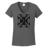 Ladies Heavy Cotton ™ 100% Cotton V Neck T Shirt Thumbnail