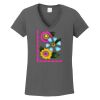 Ladies Heavy Cotton ™ 100% Cotton V Neck T Shirt Thumbnail