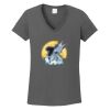 Ladies Heavy Cotton ™ 100% Cotton V Neck T Shirt Thumbnail