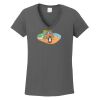 Ladies Heavy Cotton ™ 100% Cotton V Neck T Shirt Thumbnail
