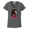 Ladies Heavy Cotton ™ 100% Cotton V Neck T Shirt Thumbnail