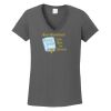 Ladies Heavy Cotton ™ 100% Cotton V Neck T Shirt Thumbnail